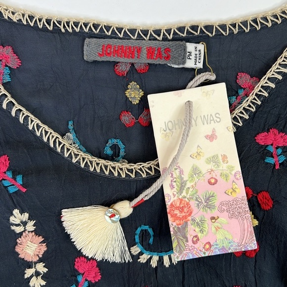 NEW Johnny Was Madhuri Boho Embroidered Geometric Top Tunic Medium - Picture 5 of 10